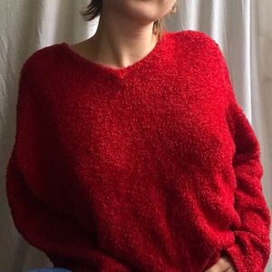 Red Fuzzy Sweater
